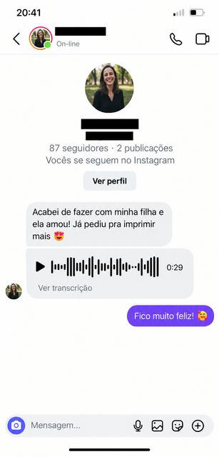 Depoimento de cliente 1