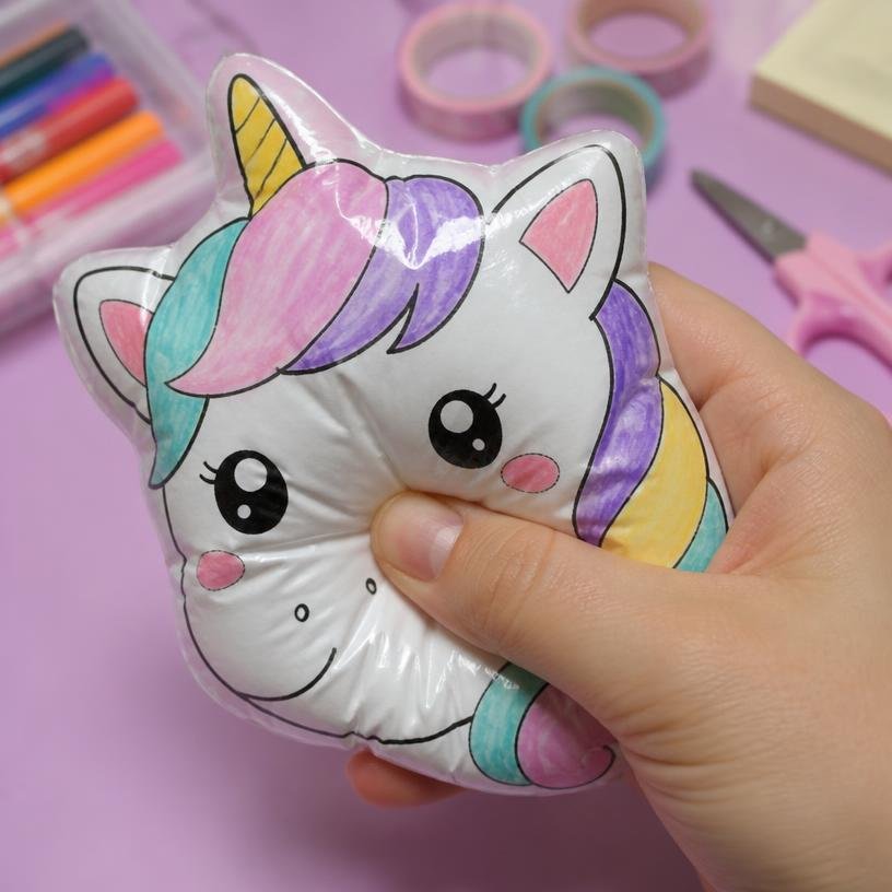 Paper Squishy artesanal — Unicórnios